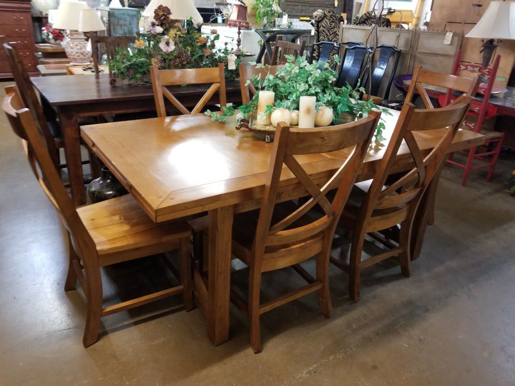 Dining table w/6chairs 🎃 We are located at 2811 E. Bell Rd.  We are Another Time Around Furniture