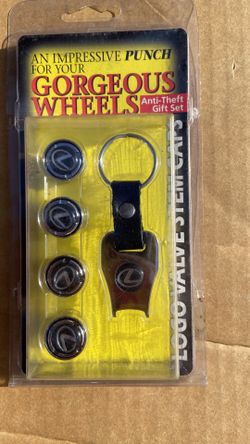 Lexus antitheft valve stem caps