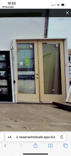 72x96 French Door Fiber Glass Full Glass 