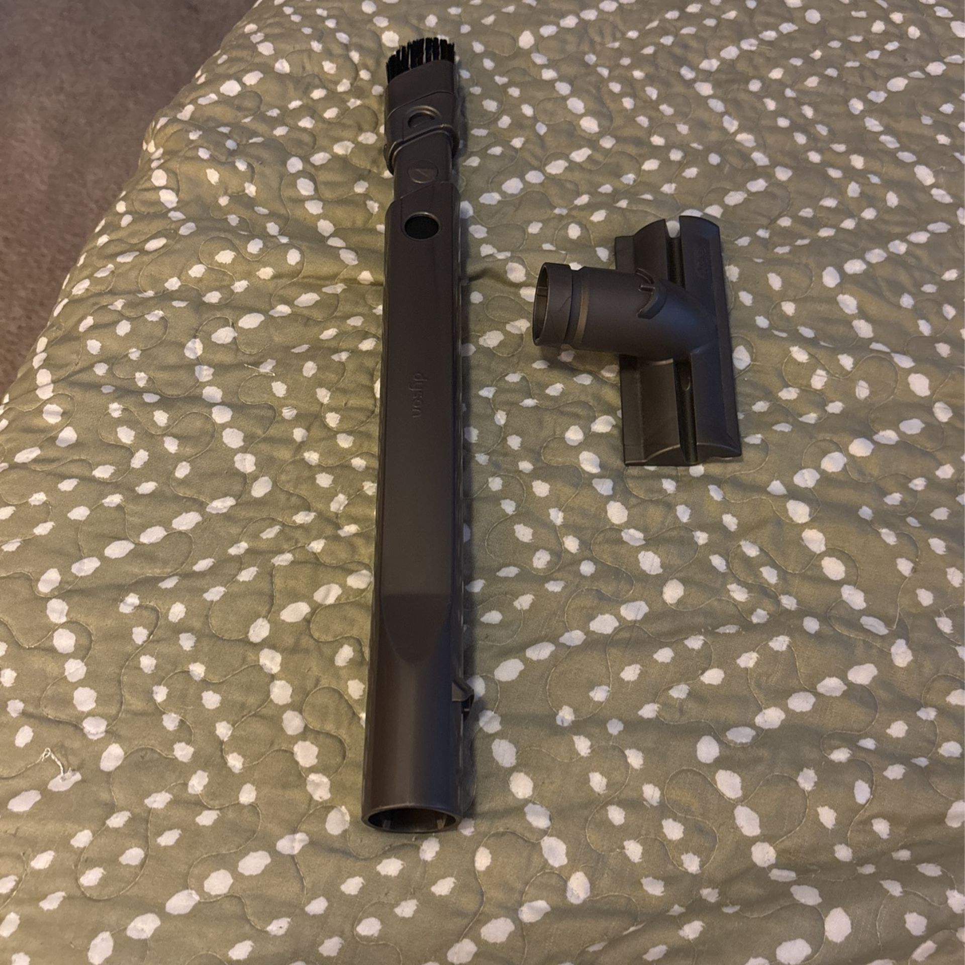 2 Dyson Vacuum Parts ; Crevice wand and floor attachment