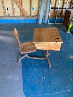 Vintage school desk