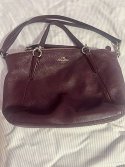 Maroon coach purse