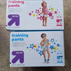 Up & Up Diapers, Training Pants. $20 Each.