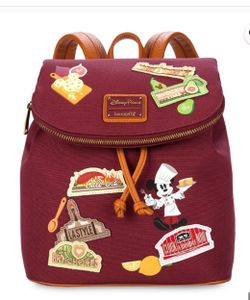 Disney Loungefly food and wine festival Backpack