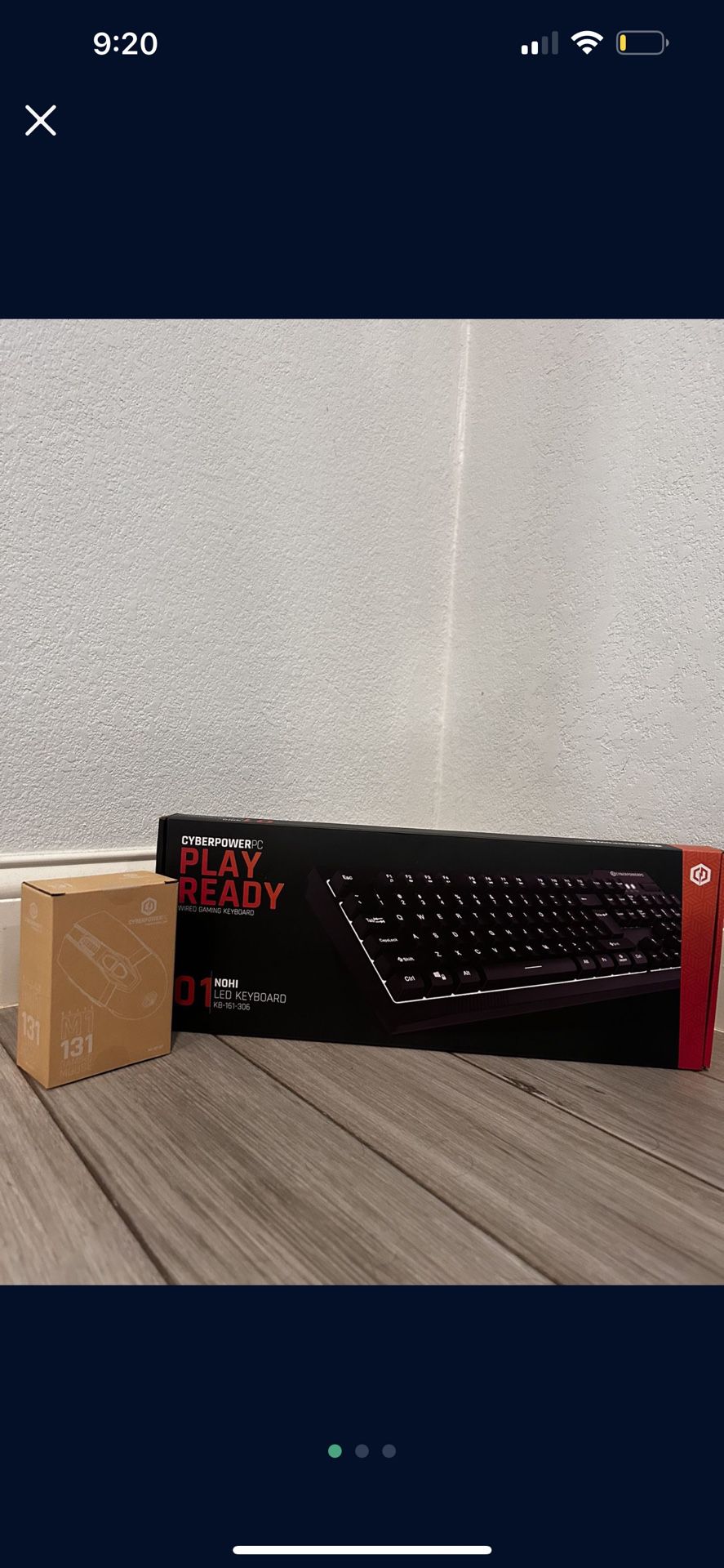 New gaming keyboard and mouse