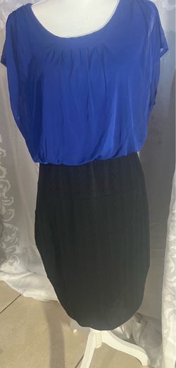 Woman’s two tone cocktail sheath pencil dress, size 16W
