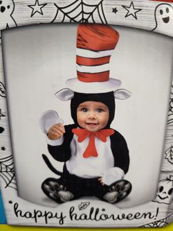 Cat in the hat infant size 0 months to 6 months