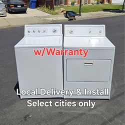 Clean Kenmore Washer & Electric 220v Dryer Set Local Delivery With Warranty 