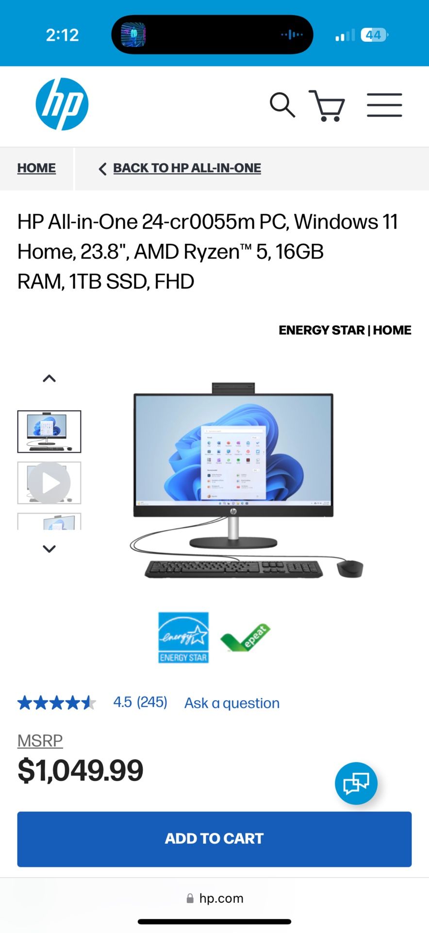 HP Computer New