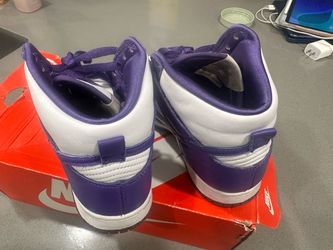 Nike Dunk Low Purple and White Sneakers