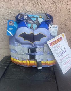 SwimWays, DC Batman PFD Life Jacket with Adjustable
