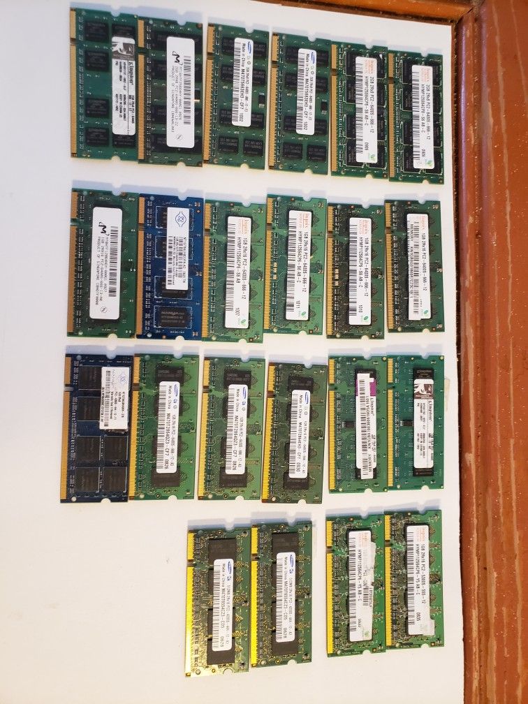 PC-2 Laptop Ram 2gb 1gb 512mb All Tested And Working