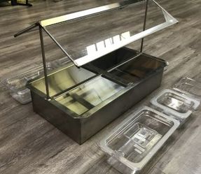8 pan sauce station Compartment Bar Condiment Dispenser cc168