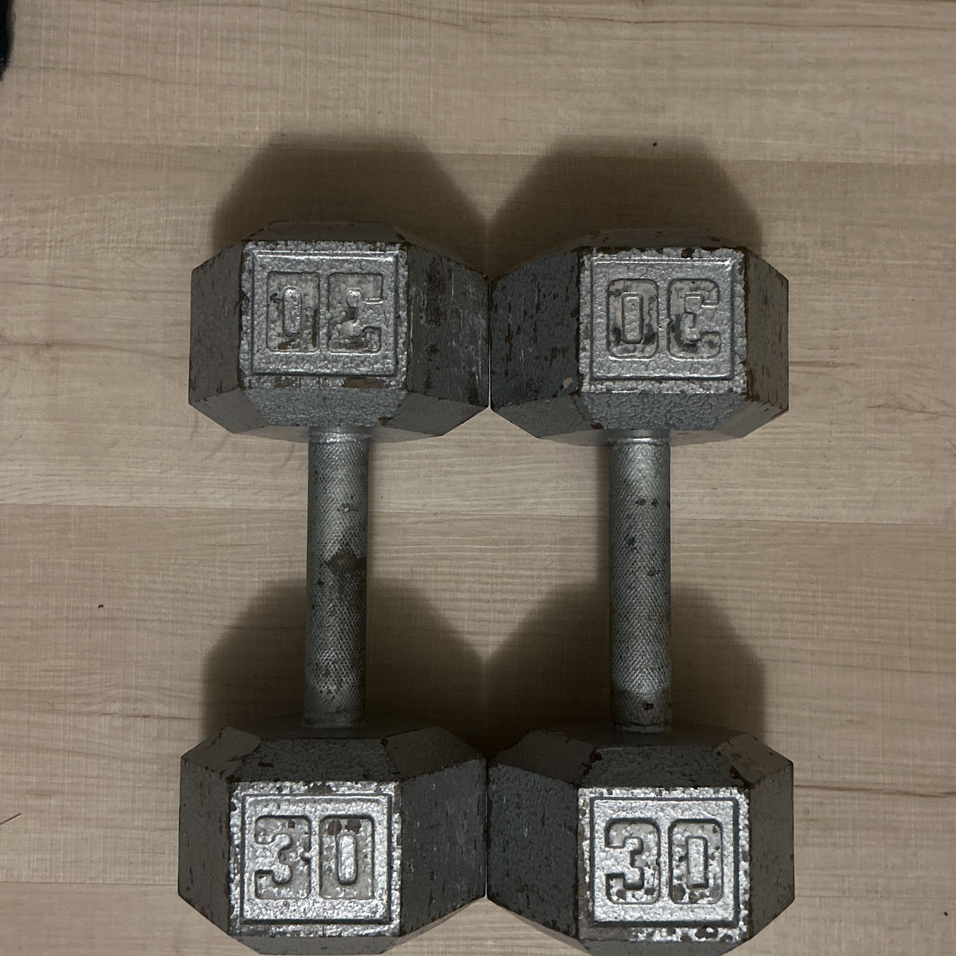 30lb Hex Dumbbell Set