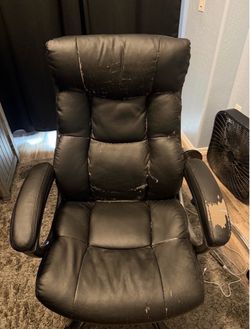 Office chair works great, but leather is peeling