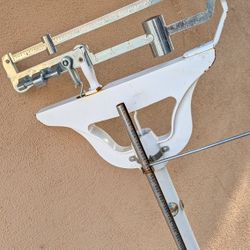 Vintage Scale Cast Iron Antique Floor Scale Weight Measurement Bathroom Doctor's Dr Industrial Steampunk Decor