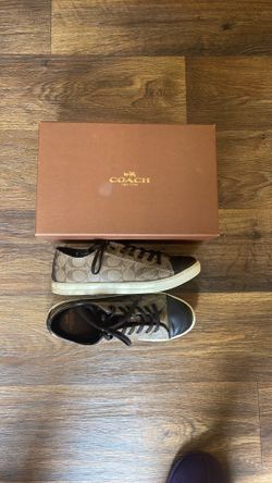 Authentic COACH Tan / brown casual sneakers