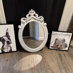 Mirror And Dog Canvas 