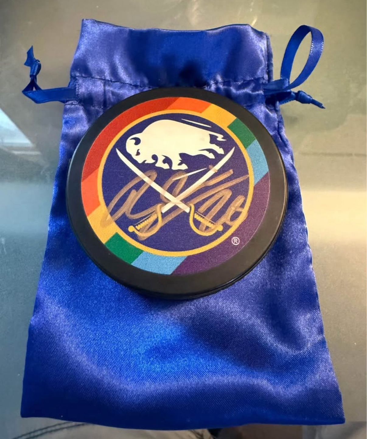 Buffalo Sabres Rasmus Dahlin Signed Hockey Puck