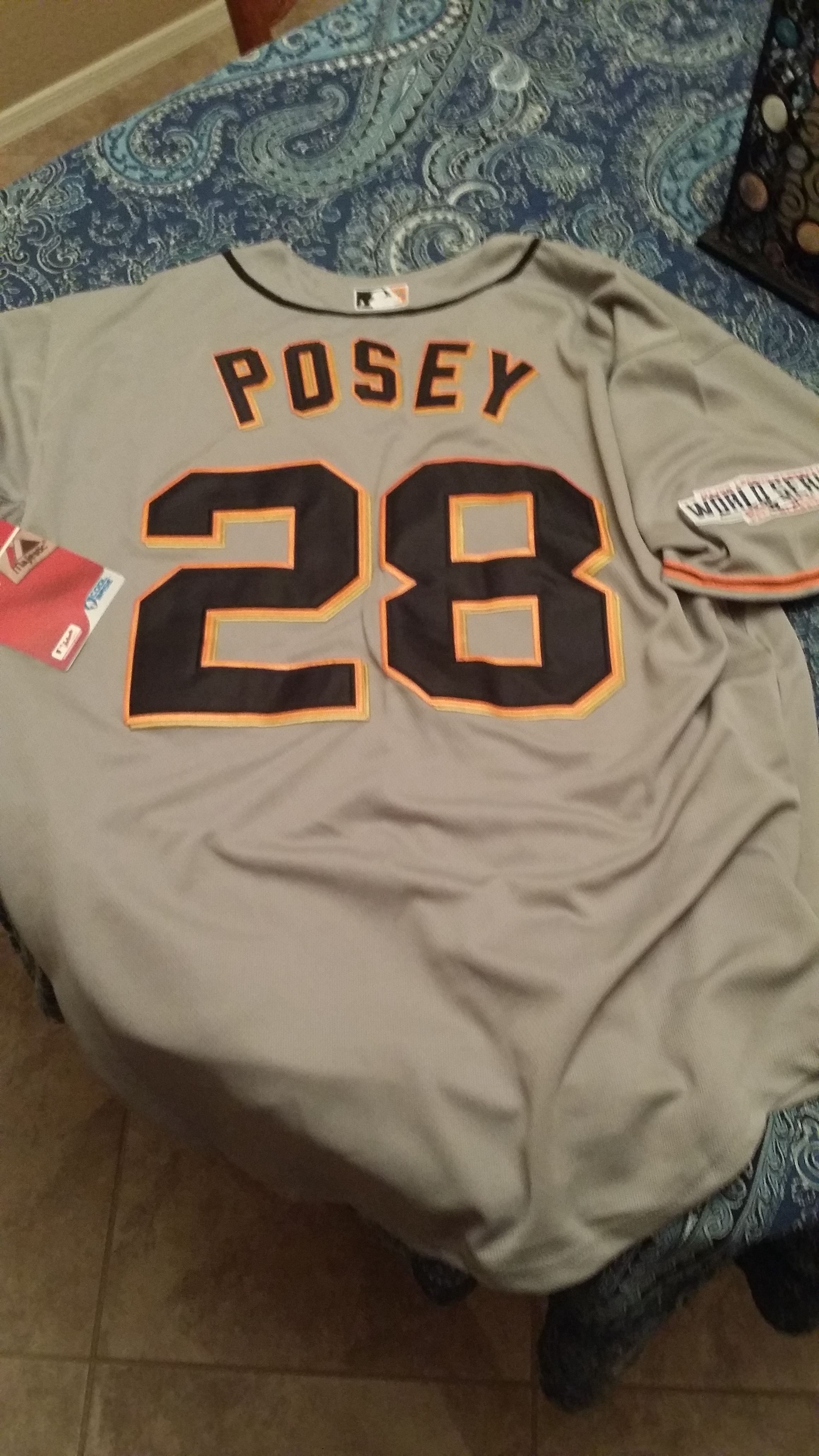 Buster posey giants stitched new jersey ws