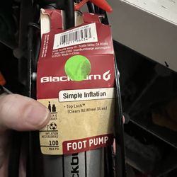 Black Burn Foot Pump
