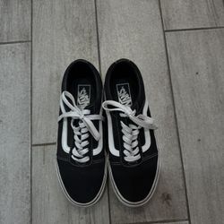 Black Striped Vans 