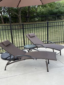 2 New Not Out Of The Box Lawn Chairs