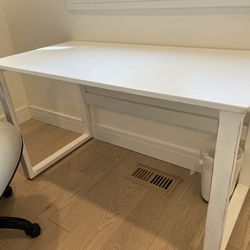 Moda White Solid Wood Desk From Room and Board
