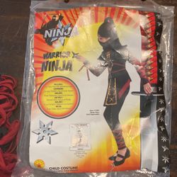 New Girls Warrior Ninja Costume Size 8-10