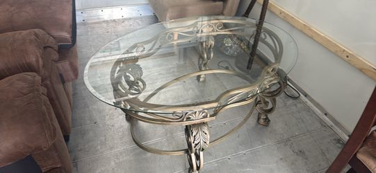 Coffee Table Glass And Metal