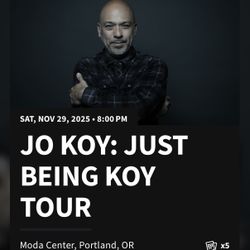 Jo Koy Just Being Koy – FLOOR Pair – Moda Center Portland