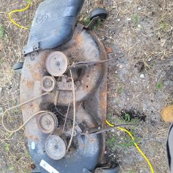 ((READ AD))((42" Single Front Bar Mount Craftsman/husqvarna Deck)) Riding Mower 