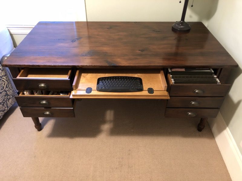 Printer's Keyhole Executive Desk