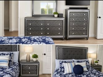 Queen sized bedroom set (mattress not included)