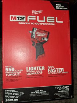 Milwaukee m12 3/8 impact