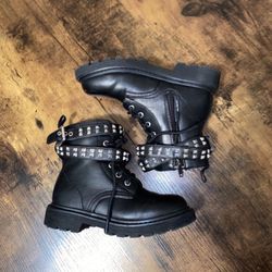 New Black Combat Boots For Girls | Porterville