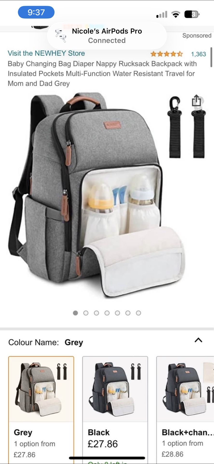 Never Opened Diaper Bag 