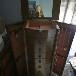 Tall jewelry chest