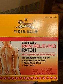 2 boxes Tiger balm patch pain relieving