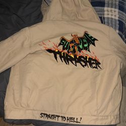 supreme thrasher hooded work jacket