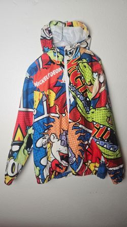 Members Only x Nickelodeon Jacket XL – Rugrats Cartoon Windbreaker