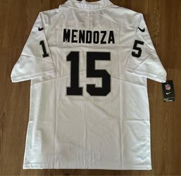 Raiders Mendoza Jersey stitched men’s, kids and women’s sizes in Watsonville