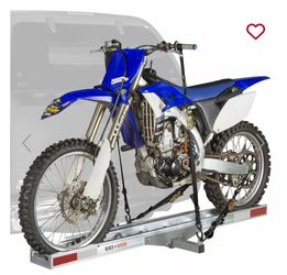 Black Widow Aluminum Nonfolding Motorcycle Carrier - 400 lb. Capacity