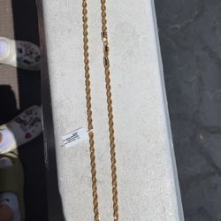 14k Gold Rope Chain 