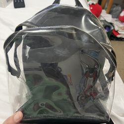 Small Clear And Black Back Pack