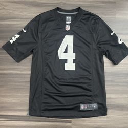 Nike Las Vegas Raiders Derek Carr #4 NFL On Field Home Jersey Men’s Medium 