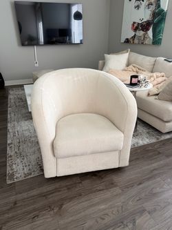 Cream Swivel Chair