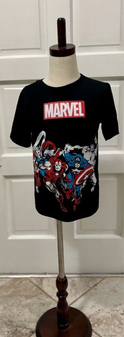 Boys Marvel Black Shirt Sz. 7