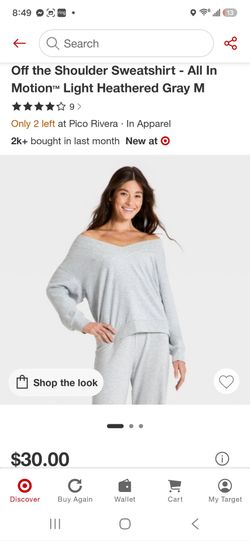 All In Motion Off the Shoulder Sweatshirt