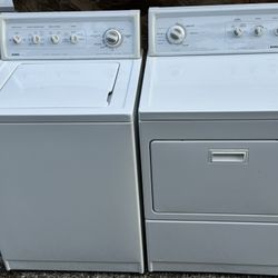 Kenmore 90 Series; Washer/ Dryer Electric Set; Color: White
